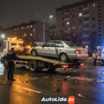 Эвакуация после ДТП в Лиде